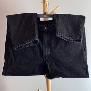 Men’s Vintage Levi’s black relaxed fit stonewashed Jeans with black tab